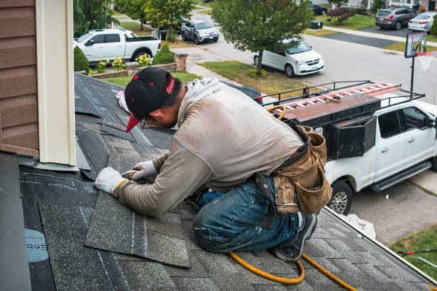 Professional Flat Roof Repair technician working in Chula Vista, TX